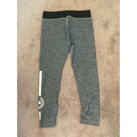 PINK Victoria's Secret Yoga Leggings Heather Gray Athletic Workout Pants L - Picture 2 of 3